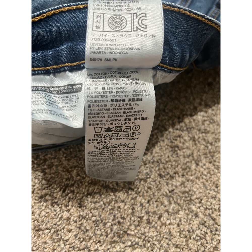 Levis 502 Regular Taper Jeans Mens W48 L30 Blue Denim 59684-0001 - Picture 7 of 10